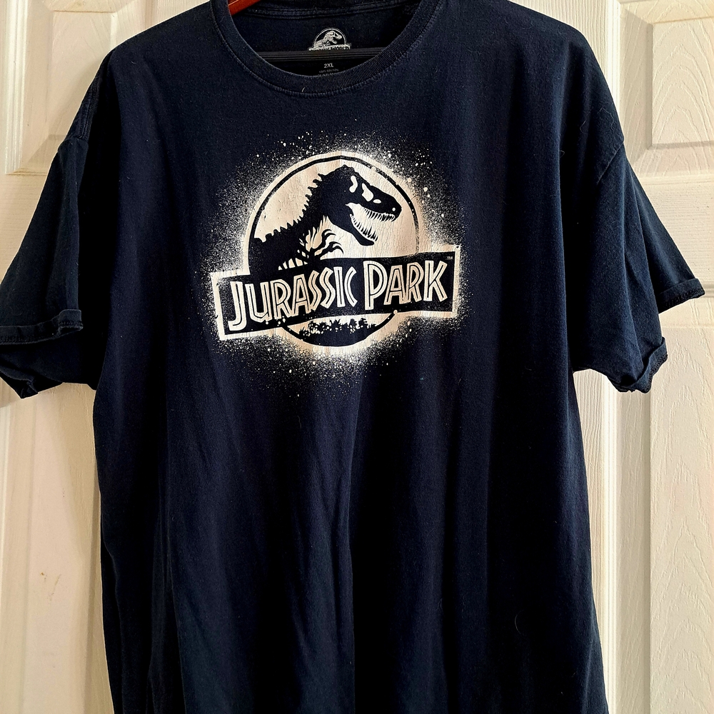 Jurassic Park Men's Black Graphic Tee